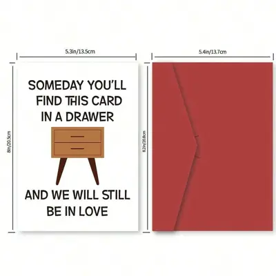 Funny Birthday Greeting Card with Envelope, Name Customisable
