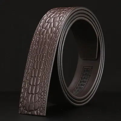 Hakiki deri birinci sınıf sığır derisi erkek kemeri, vintage tarzı, otomatik tokalı, tokalıksız, erkek geniş kemeri. - 10