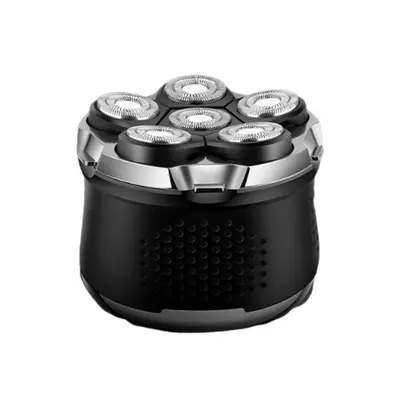 Electric Shaver, Six-Blade, Bald Head Attachment, Type-C Rechargeable