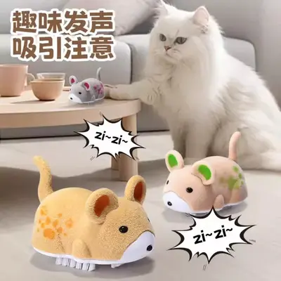 Realistic Electric Hamster Cat Toy, Self-Play Interactive - 5