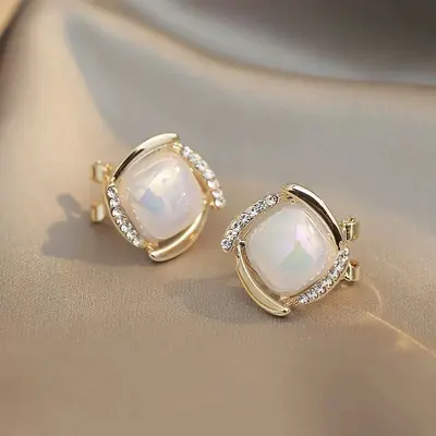 Ear Clip Women No Piercing Premium Retro Earrings - 11