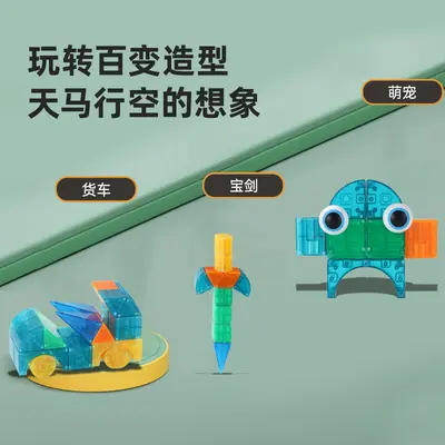Children's Educational Magnetic Building Blocks, Birthday Gift - 3