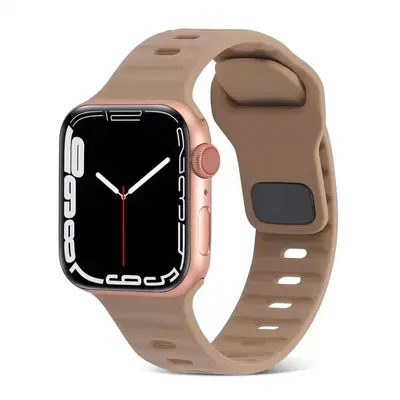 Silicone Strap with Diamond Buckle for Apple Watch Ultra 3 - 8
