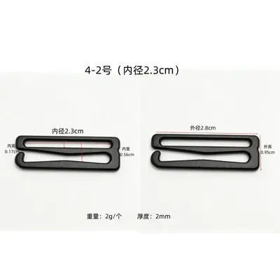9-Character Buckle, Zinc Alloy Adjuster for Underwear and Bags