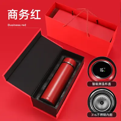 316 Stainless Steel Thermos Cup with Tea-Water Separator and Temperature Display - 11
