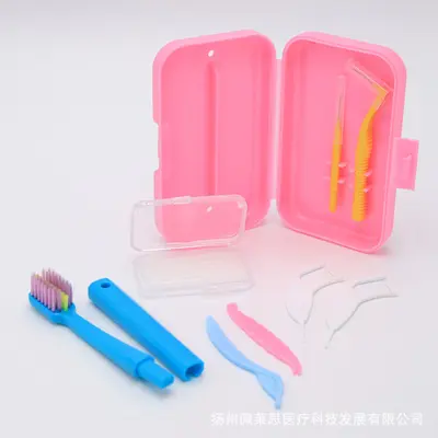 Orthodontic oral care kit with dental wax and brush - 5
