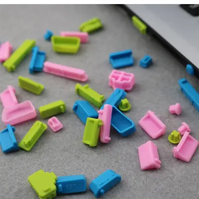 Laptop USB dust plug set, Type-C compatible, 16 pieces