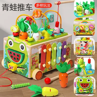 Farm Toy Carrot Pull Shape Matching Baby 1-3 Years - 8