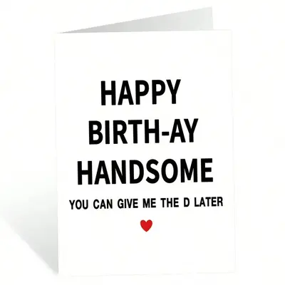 Funny Birthday Greeting Card with Envelope, Name Customisable
