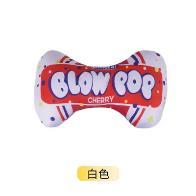 Squeaky Plush Rope Dog Toy, Durable and Bite-Resistant - 12