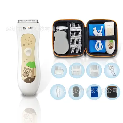 Baby- und Kinder-Haarschneider, leise, wasserdicht, USB-Akku