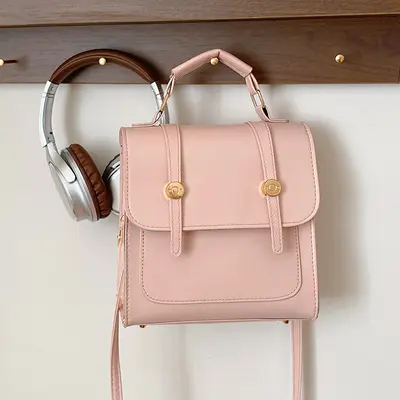 Large Capacity Women's Single-Shoulder Backpack, Preppy Style - 9