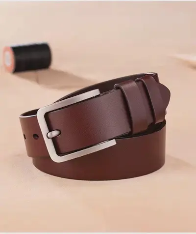Men's pin buckle belt Korean style men's business middle-aged youth casual belt young men's denim belt factory direct sales - 8