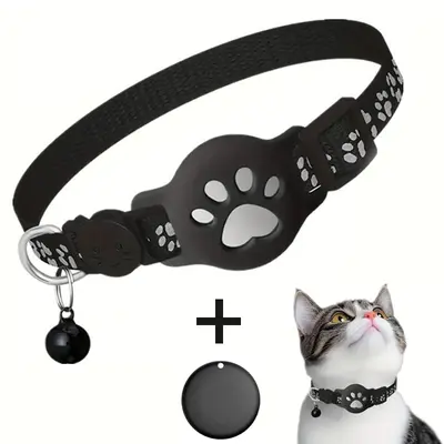 Pet Cat Positioning Collar Tracker Suitable for iOS Waterproof Apple Find My Reflective Collar - 7