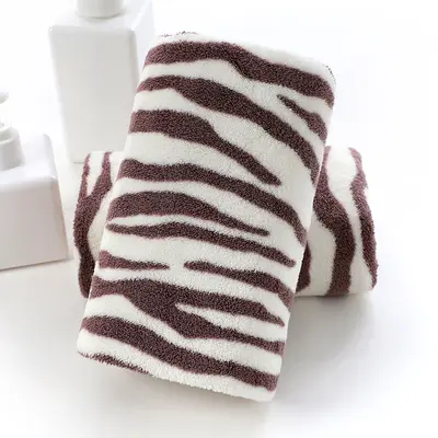 Mercan-Samthandtuch-Set, gestreift und saugfähig - 2