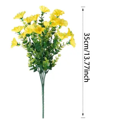 Simulated Eucalyptus and Morning Glory Artificial Flower Bouquet - 10