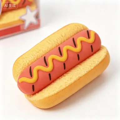 PU yavaş geri dönüşlü stres oyuncağı, hamburger, patates ve pizza şekilli