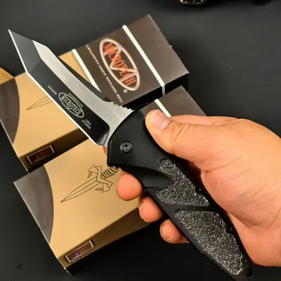 Microtech havacılık alüminyumlu katlanır EDC cep bıçağı