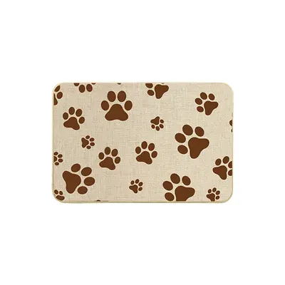 Cross-Border Anti-Slip Cartoon Floor Mat Cute Dirt-Resistant Doormat Pet Foot Pad Imitation Linen Cat Scratch Wear-Resistant Dirt-Resistant Mat