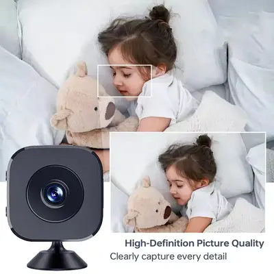 Pil Kablosuz WiFi Ağ Kartı Telefon Uzaktan Kumanda Ev İç Mekan HD İzleme Kamerası Stok Toptan