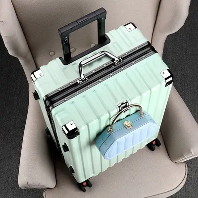 Aluminum Frame Trolley Suitcase, Combination Lock, Universal Wheels, Large Capacity - 11