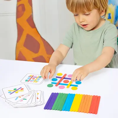 Children's Wooden Shape Puzzle Blocks, Kindergarten Educational Toy