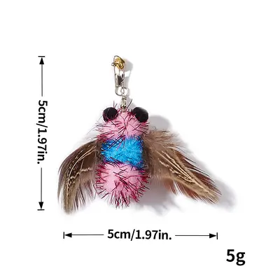 Simulation Insect Cat Teaser Replacement Head, Durable Cat Toy - 11