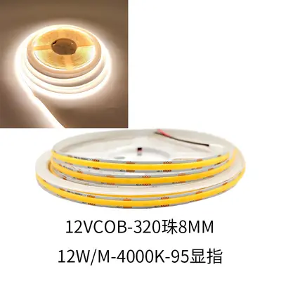 COB LED Strip 12V/24V, 8 mm, CRI 95, 2700K-3500K - 13