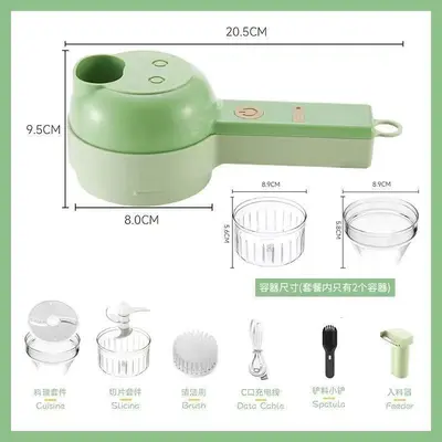 Electric garlic chopper and vegetable cutter, multifunctional - 6