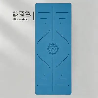 定制B02椰丝瑜伽垫PU橡胶防滑185*68*0.45cm跨境居家健身减震垫子 - 8