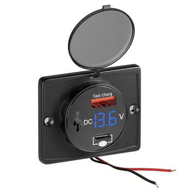 120W 4-Port Super Fast Car Charger with Digital Display - 11