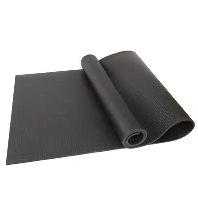 Hochdichte PVC-Yogamatte, schwarz, Doppelgröße - 4
