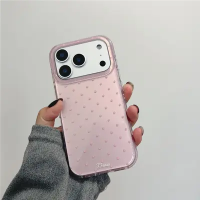 iPhone 17 Pro Max uyumlu çift katmanlı telefon kılıfı, küçük puantiyeli - 7