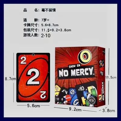 UN Uncompromising Edition Playing Cards NO Boxed Card Game Classic Family Winter Party NO Younuo Cards
