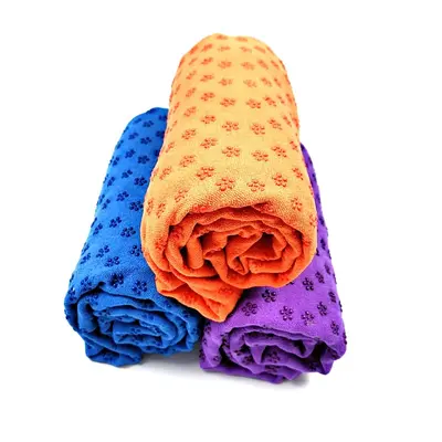 Microfiber Yoga Blanket, Non-Slip and Sweat-Absorbent, with Mesh Bag - 5