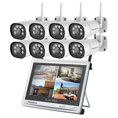 CCTV wireless surveillance system, 4/8 channel, monitor recorder, waterproof camera - 10