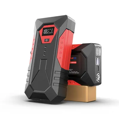 12V Car Emergency Jump Starter Power Bank, High Capacity - 6