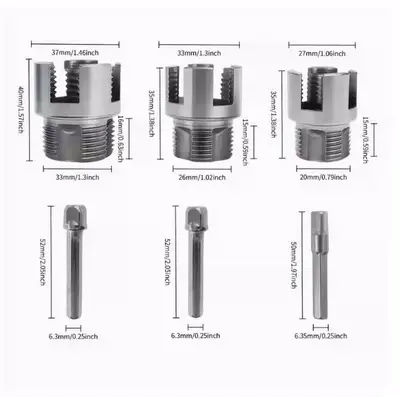 High-Carbon Steel Pipe Threader Set for 1/4, 3/8 and 1 Inch Water Pipe and PPR