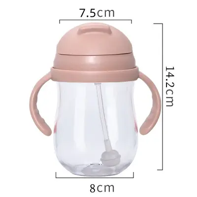 Tritan-Kinderlernbecher mit Strohhalm, 300 ml - 9