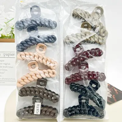 Pearl twist hair clip with plastic embellishment women's Korean side clip Korean style individually packaged pastoral two-yuan store accessories - 13