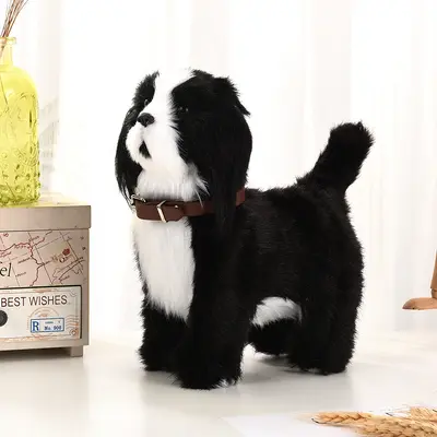 Electric Plush Robot Dog with Music, Walks, Barks and Wags Tail, Sensor - 11