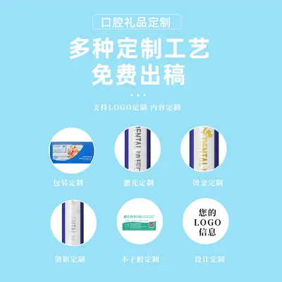Oral care set with toothbrush, toothpaste, floss and mouthwash