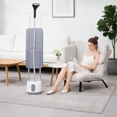 Dual rod garment steamer, handheld and standing type - 3