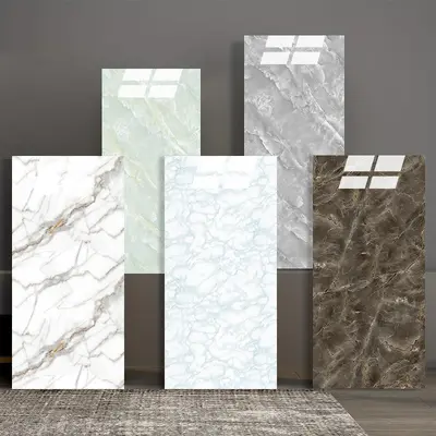 Marble Look Self-Adhesive Wall Sticker, Waterproof and Oil-Proof