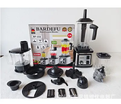 2.5L 8in1 Mixer aus Edelstahl mit großem Fassungsvermögen für Nordamerika und Europa, vielseitige Küchenmaschine, Fleischwolf, Entsafter