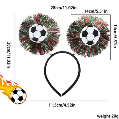 World Cup Football Glasses Headband Party Cheering Accessory - 13