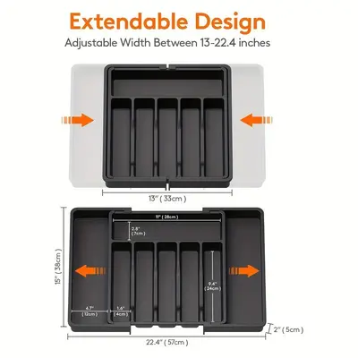 Kitchen Storage Rack, Expandable Tableware Organizer