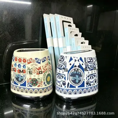 SMEG bıçak seti, paslanmaz çelik, krem rengi, 6 parça