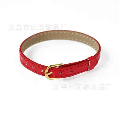 8 MM Kunstleder Armband PU Leder Armband DIY personalisiertes Handgelenkband Armband tragbarer Buchstabe Öltropfen Schmuck Zubehör - 9