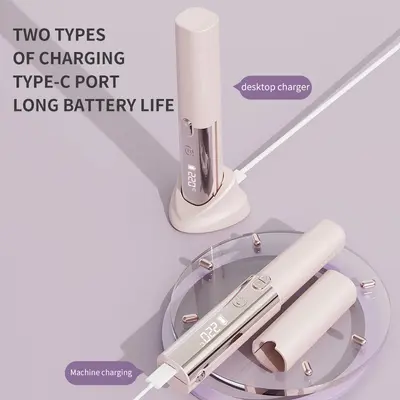 Wireless Rechargeable Portable Hair Straightener Comb, Damage-Free